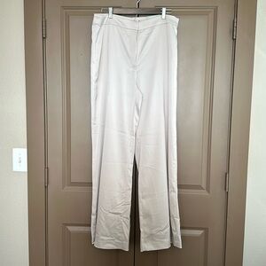 NWT H&M pale pink satin wide leg dress pants